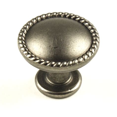 Shop Century Hardware Hawthorne Aged Pewter Round Cabinet Knob at Lowes.com