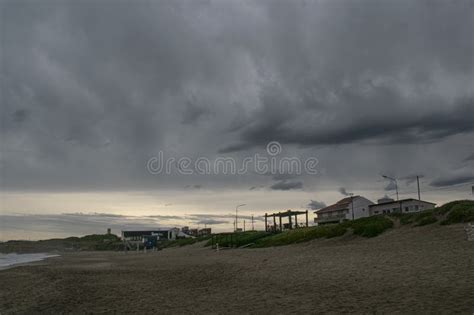 Santa Clara Del Mar Beaches . Thatcher Umbrelas and Sand Stock Image - Image of sand, town ...