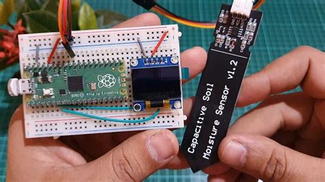 Capacitive Soil Moisture Sensor with Raspberry Pi Pico