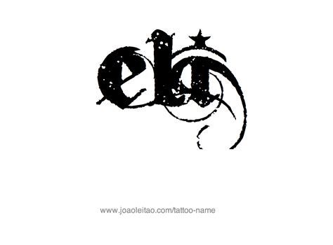 Eli Name Tattoo Designs