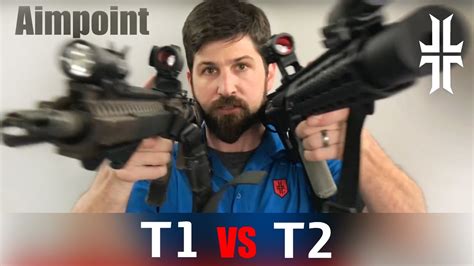 Comparing the Aimpoint T1 to the T2 sights for the m4 / AR-15 - YouTube