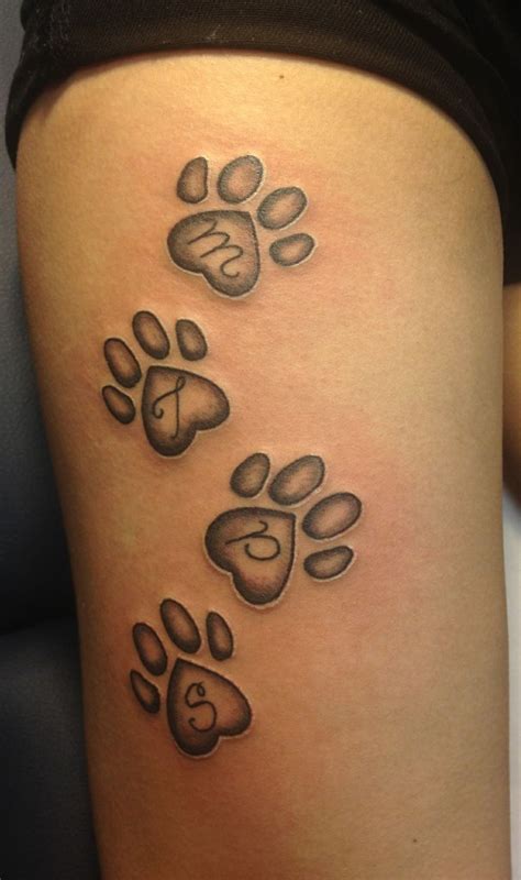 dog paw print tattoo | Cool Tattoo Ideas | Pawprint tattoo, Tattoos, Tattoos with meaning