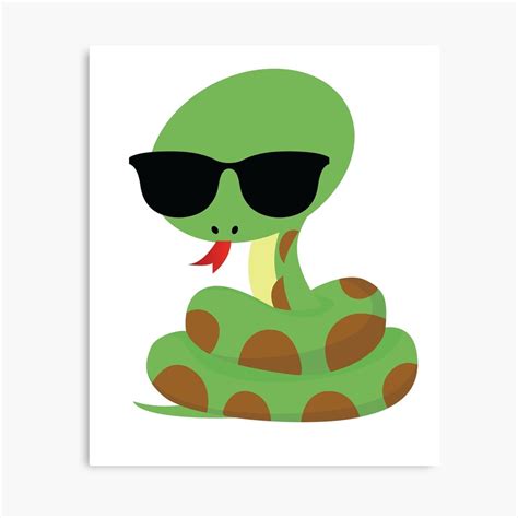 "Snake Emoji " Canvas Print by HippoEmo | Redbubble