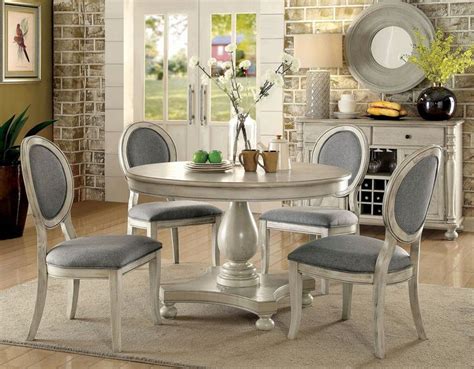 White Wash Dining Room Set New Kathryn Antique White Dining Room Set ...