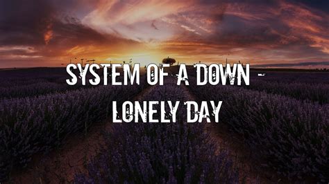 System of a Down - Lonely Day [Acoustic Cover.Lyrics.Karaoke] - YouTube