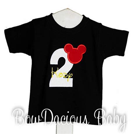 Embroidered Mickey Mouse 1st Birthday Outfit - Mickey Mouse Birthday ...