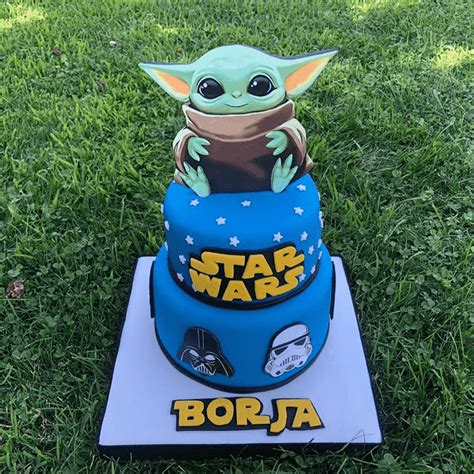 Baby Yoda Cake Design Images (Baby Yoda Birthday Cake Ideas) | Yoda ...