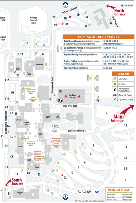 Parking Map. Links to PDF version. | Map, Parking lot, Locations