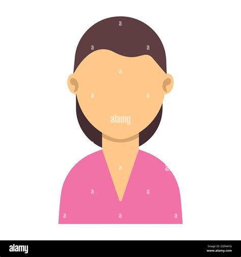 Woman avatar person female vector illustration icon character. Face portrait woman avatar ...