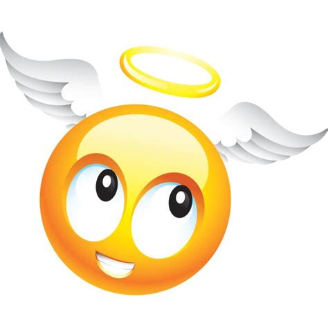 Angel | Emoticon, Emoji images, Funny emoji faces