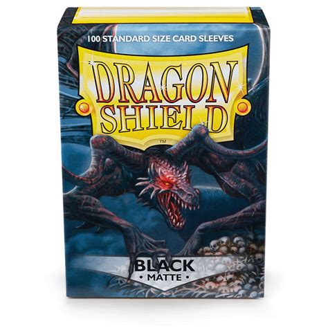 Sleeves Dragon Shield (100ct) Matte : Black — Twenty Sided Store