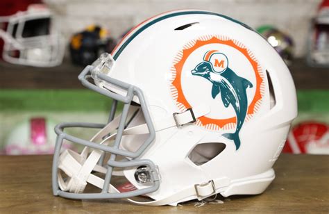 Miami Dolphins Riddell Speed Authentic Helmet - 1969-1973 Throwback ...