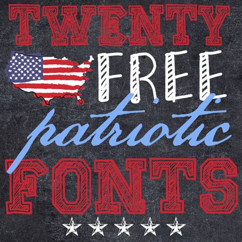 Fonts, Cricut free, Patriotic