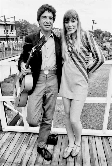 Leonard Cohen and Joni Mitchell at the Newport Folk Festival, 1967 : r ...