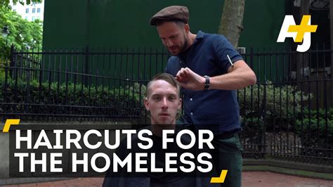 Free Haircuts For The Homeless - YouTube