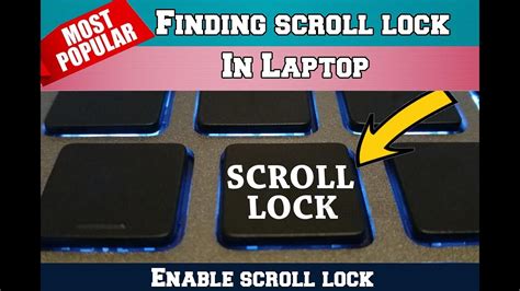 How To Unlock Scroll Lock On Lenovo Laptop Windows 10 at Darren Hawley blog