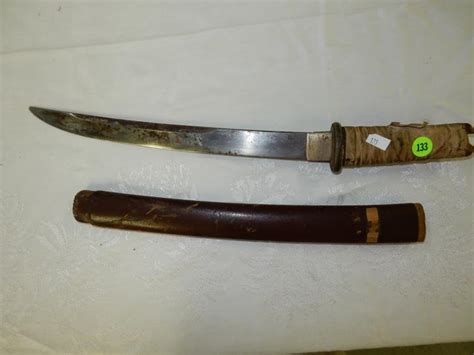 Sold Price: WWII Japanese Harakiri sword / knife, wartime souvenir, as ...