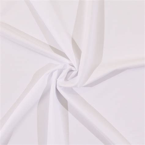 Polyester Pongee Lining Fabric by the Yard - White (2560-white)