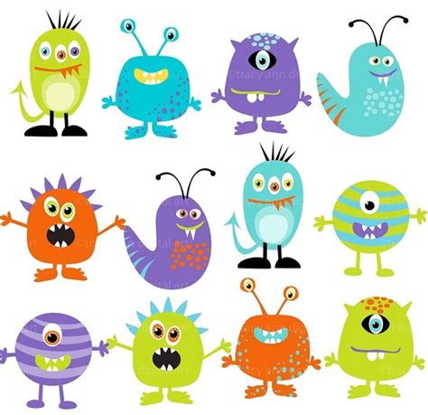 Monster quilt, Monster clipart, Clip art