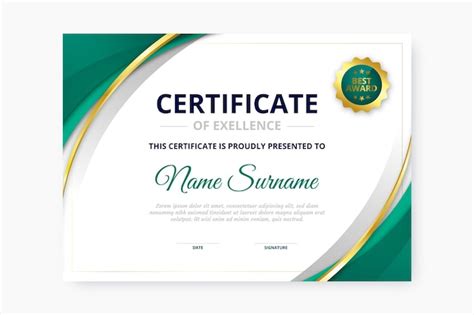 Free Vector | Gradient elegant certificate template