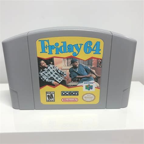 N64 Friday Nintendo 64 Custom Video Game Cartridge Front AND - Etsy