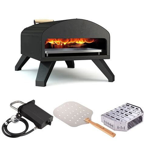 Buy Bertello Outdoor Pizza Oven Bundle - Bertello Pizza Oven, Gas+Wood ...