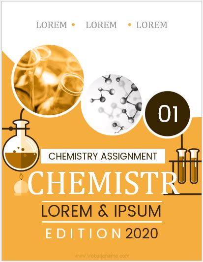 Chemistry Assignment Cover Pages | MS Word Cover Page Templates