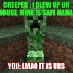 creeper aww man Meme Generator - Imgflip