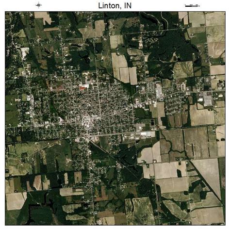 Aerial Photography Map of Linton, IN Indiana