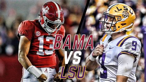 Like Knights of Old: #2 LSU vs. #3 Alabama, 2019 - YouTube