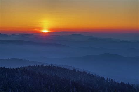 Sunrise at Clingmans Dome II Photograph by Claudia Domenig | Pixels