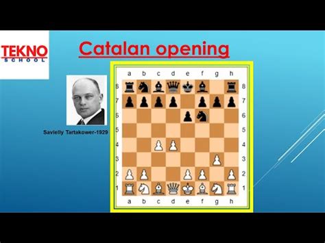 Catalan Chess Opening - YouTube