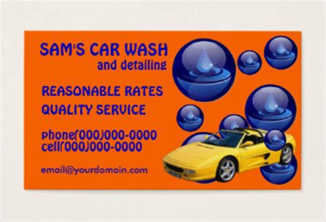 Car Wash Business Card Template - 19+ Free & Premium Download