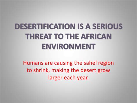 Desertification prevention