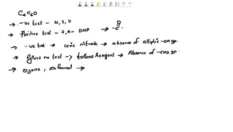 SOLVED: A colorless liquid, C4H6O, having a boiling point of 97-98°C was found to be soluble in ...