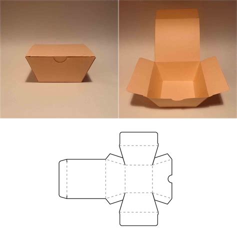 Take away box template, takeaway box, take away container, t - Inspire Uplift | Box template ...