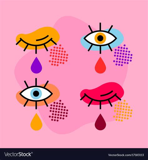 Pop art eyes Royalty Free Vector Image - VectorStock