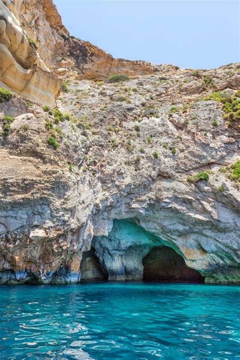 Blue grotto cave in Malta stock photo. Image of geology - 98953768