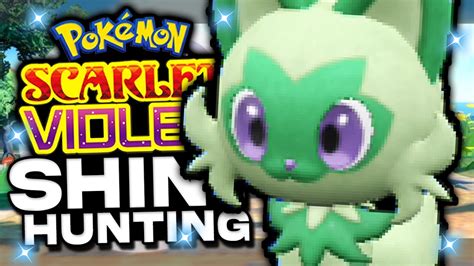 LIVE SHINY SPRIGATITO HUNTING! Pokemon Scarlet & Pokemon Violet Shiny Hunting! - YouTube