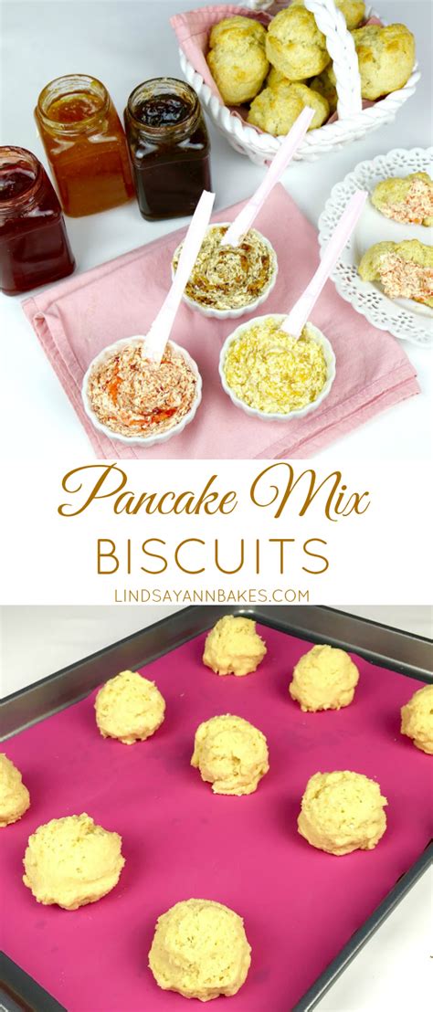 {VIDEO} Easy Pancake Mix Biscuits with Whipped Fruity Butter Spread - The Lindsay Ann