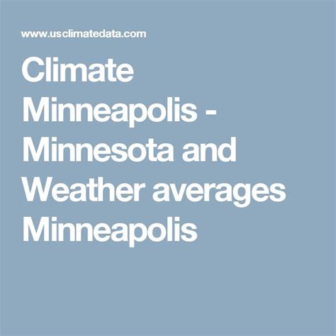 Climate Minneapolis - Minnesota and Weather averages Minneapolis ...