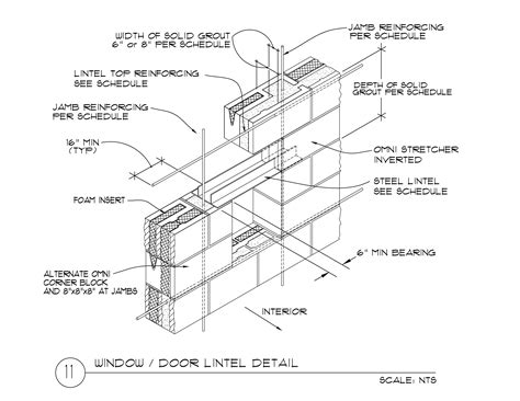 Window / Door Lintel 8 x 8 x 16 - Omniblock