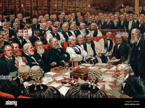 Victorian Era - the House of Lords debating the Home Rule Bill in 1893 Stock Photo - Alamy