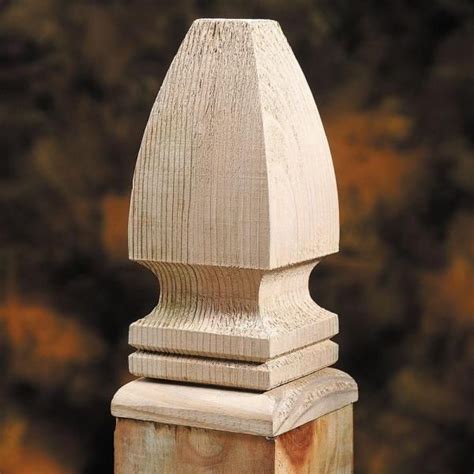 DeckoRail 4 in. x 4 in. Gothic Wood Post Cap Finial (6-Pack)-189296 ...