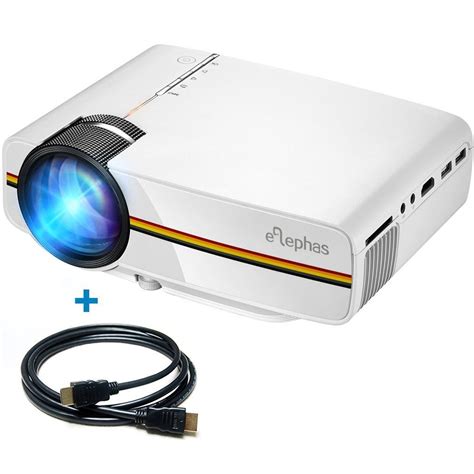 ELEPHAS LED Mini Video Projector, With 1200 Luminous Efficiency Support ...