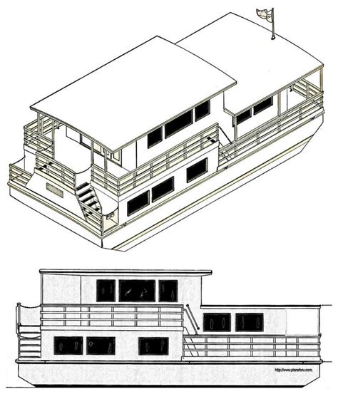 Houseboats, Funboats, Pontoon Boats - Plans for U | Boat plans, House ...