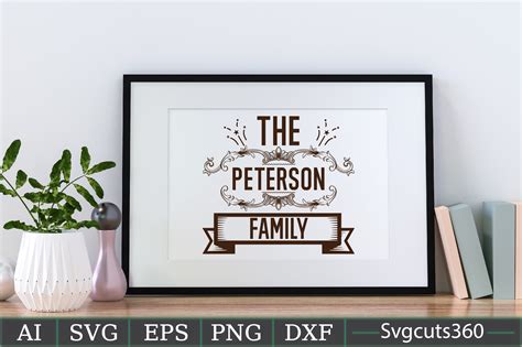 The Peterson Family Graphic by cutesycrafts360 · Creative Fabrica