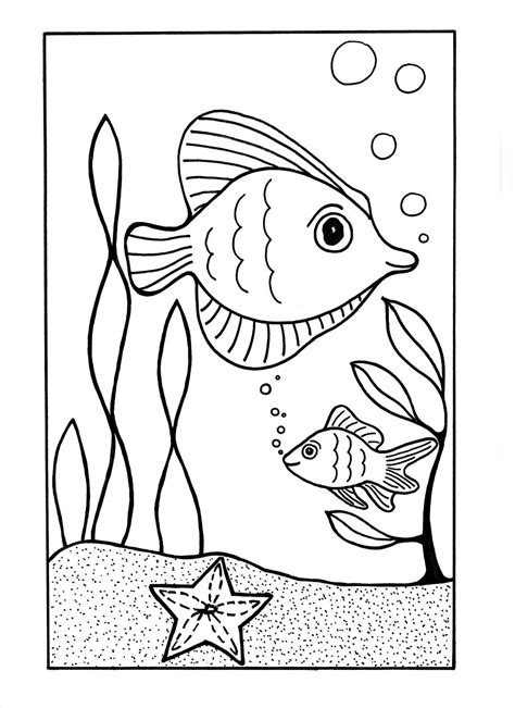 Under the Sea Coloring Page | AllFreeKidsCrafts.com