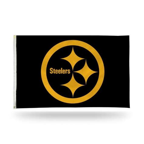 Pittsburgh Steelers 3' x 5' Black Color Rush Flag