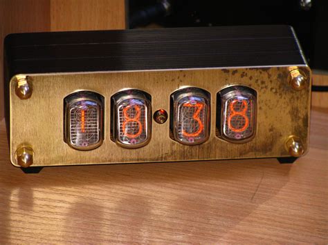 Nixie tube clock IN-12/Brass clock/Nixie tube/Nixie | Etsy